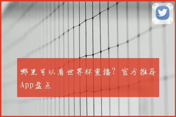 哪里可以看世界杯重播?官方推荐App盘点
